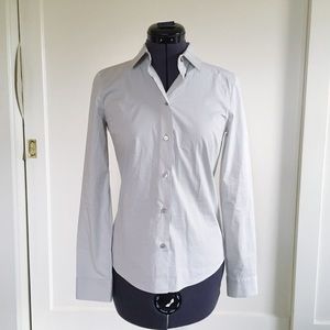 Jil Sander Navy Dove Gray Button Down